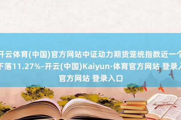 开云体育(中国)官方网站中证动力期货笼统指数近一个月下落11.27%-开云(中国)Kaiyun·体育官方网站 登录入口