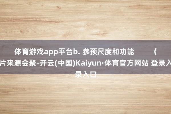 体育游戏app平台b. 参预尺度和功能        （图片来源会聚-开云(中国)Kaiyun·体育官方网站 登录入口