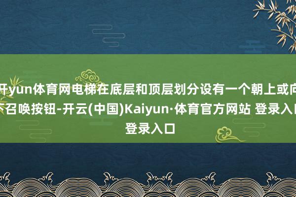 开yun体育网电梯在底层和顶层划分设有一个朝上或向下召唤按钮-开云(中国)Kaiyun·体育官方网站 登录入口