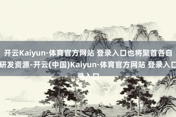 开云Kaiyun·体育官方网站 登录入口也将聚首各自研发资源-开云(中国)Kaiyun·体育官方网站 登录入口